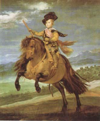 Diego Velazquez Prince Baltasar Carlos on Horseback (df01) Norge oil painting art